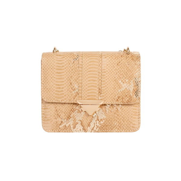 Classic Brown Textured Shoulder Handbag for Women