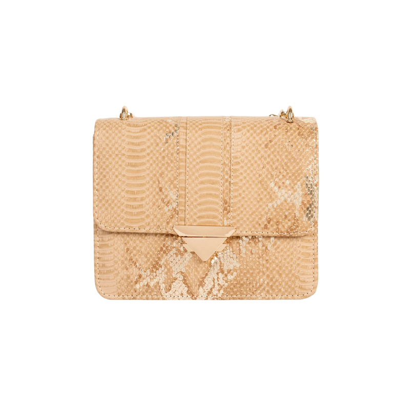 Classic Brown Textured Shoulder Handbag for Women