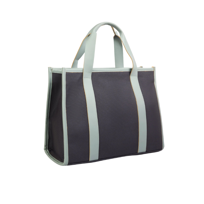 Classic Blue Structured Tote Bag for Women